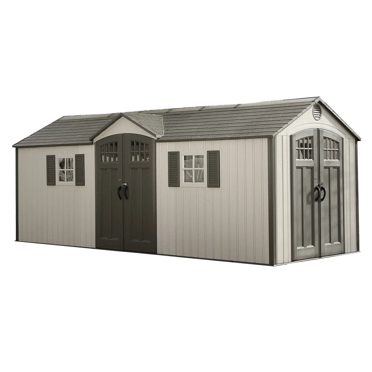 Lifetime 6.1 x 2.4 m Outdoor Storage Shed Brown