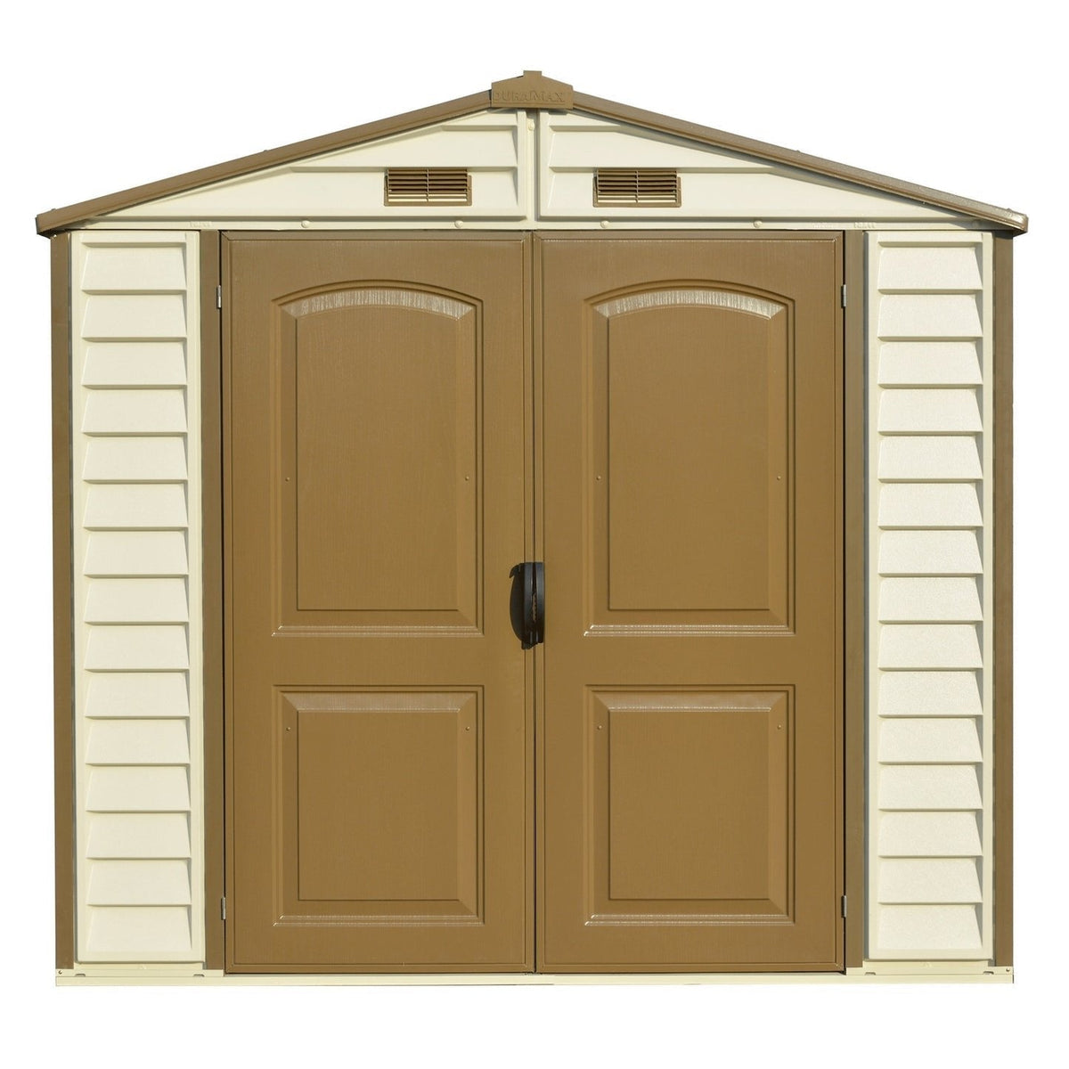 DuraMax StoreAll 2.4 x 1.8 m Outdoor Vinyl Storage Shed with Foundation Kit