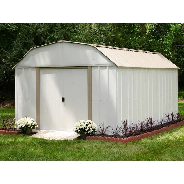 Arrow Lexington 3 x 4.3 m Galvanized Steel Storage Shed