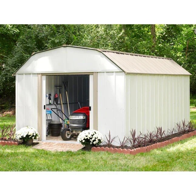 Arrow Lexington 3 x 4.3 m Galvanized Steel Storage Shed