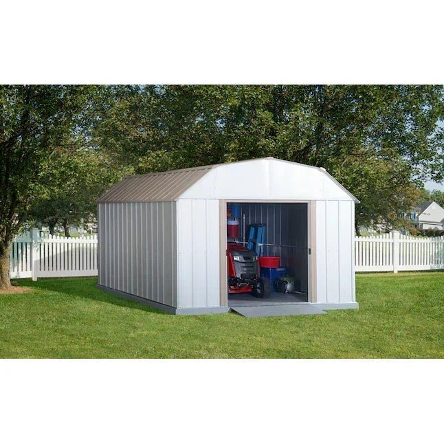 Arrow Lexington 3 x 4.3 m Galvanized Steel Storage Shed