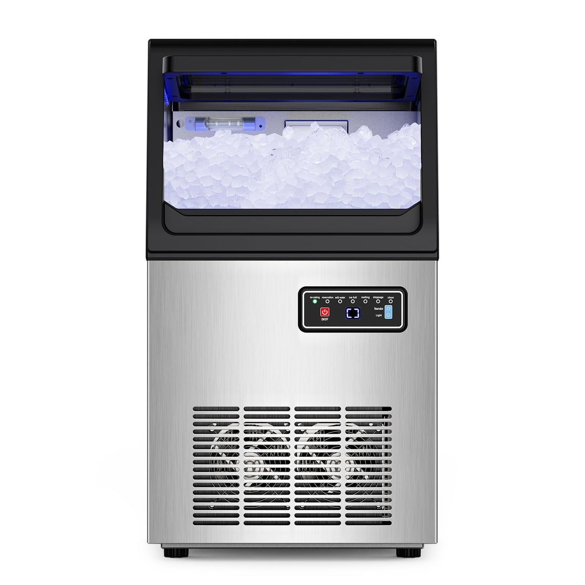 Nugget Ice Maker Machine 45.4 kg/24h ST-KRL30J Stainless Steel