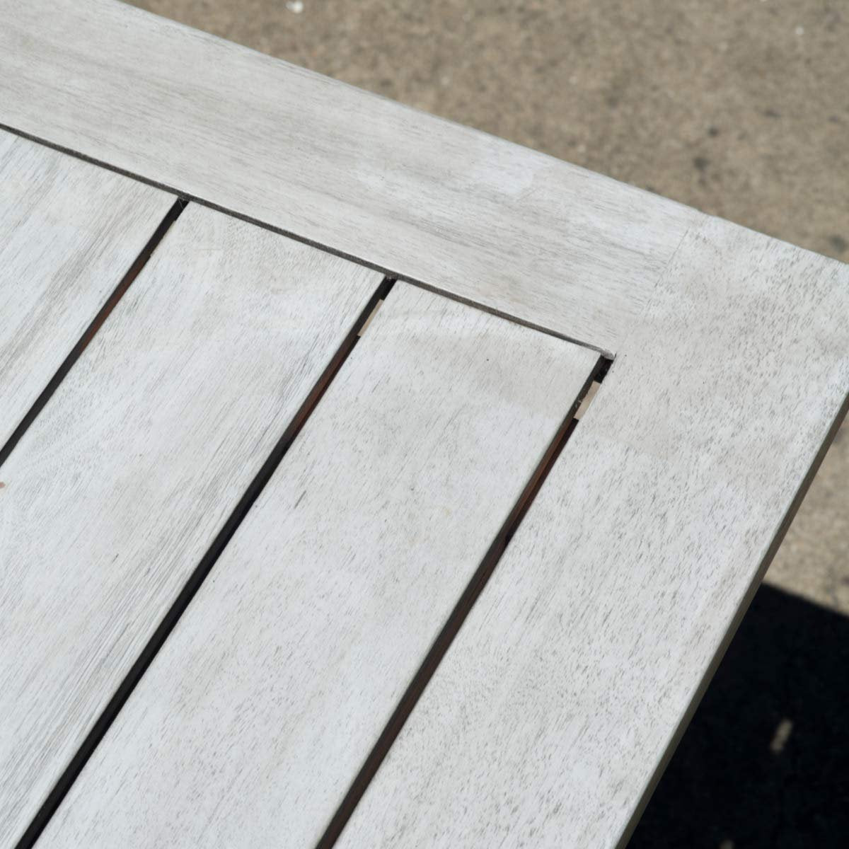 Gardenesque Repton 4-Seater Wooden Patio Furniture Set Light Grey