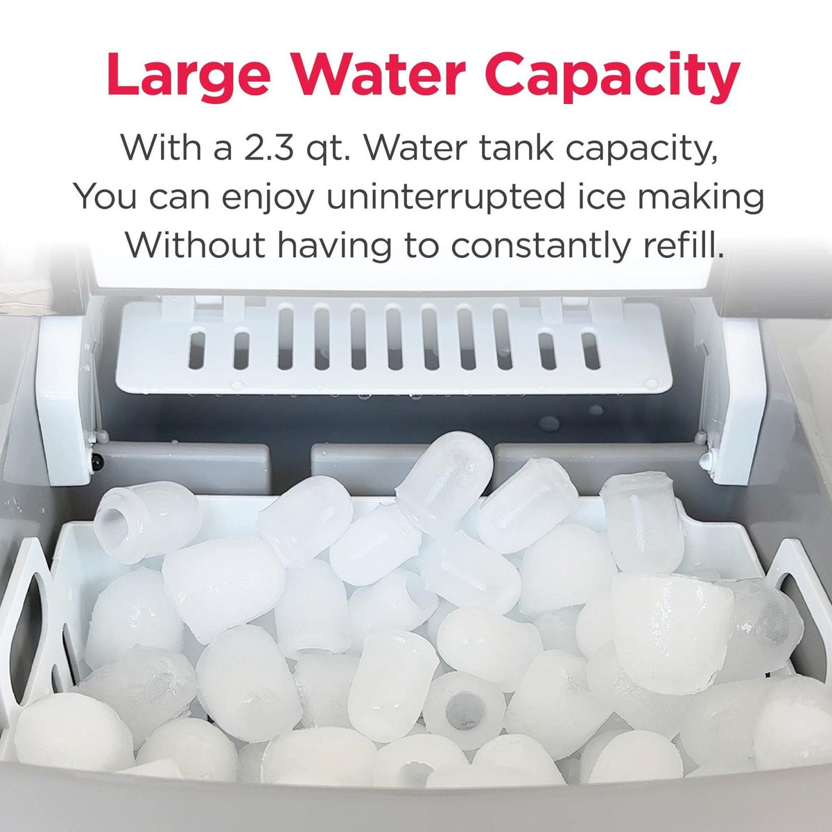 Frigidaire 11.8 kg Portable Countertop Ice Maker Machine EFIC117-SSRED-COM