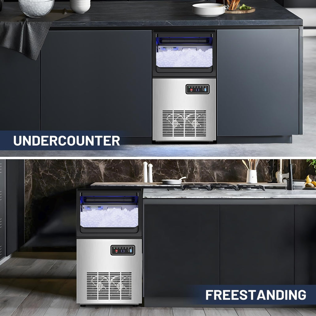 Nugget Ice Maker Machine 45.4 kg/24h ST-KRL30J Stainless Steel