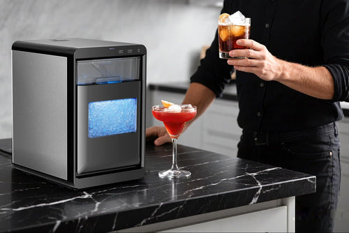 Antarctic Star 20 kg Countertop Nugget Ice Maker Machine Black