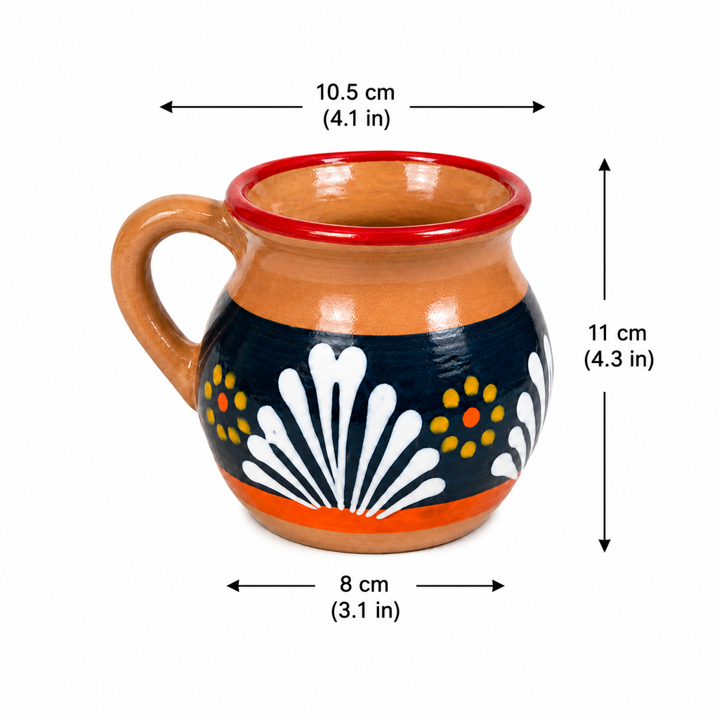 Mexican Style Ceramic Coffee Mug 473 ml