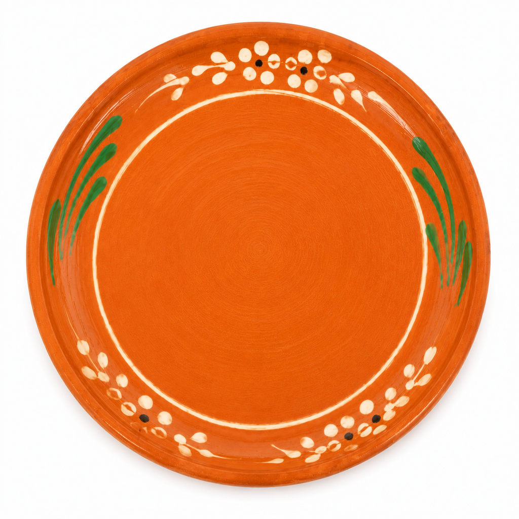 Handcrafted Mexican Style Ceramic Dinner Plate 32 cm