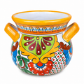 Handcrafted 32 cm Mexican Style Ceramic Planter Pot