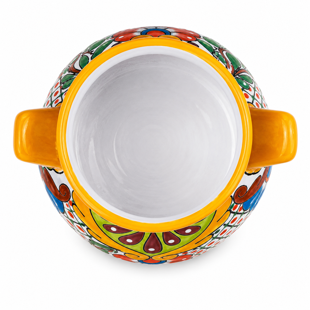 Handcrafted 32 cm Mexican Style Ceramic Planter Pot