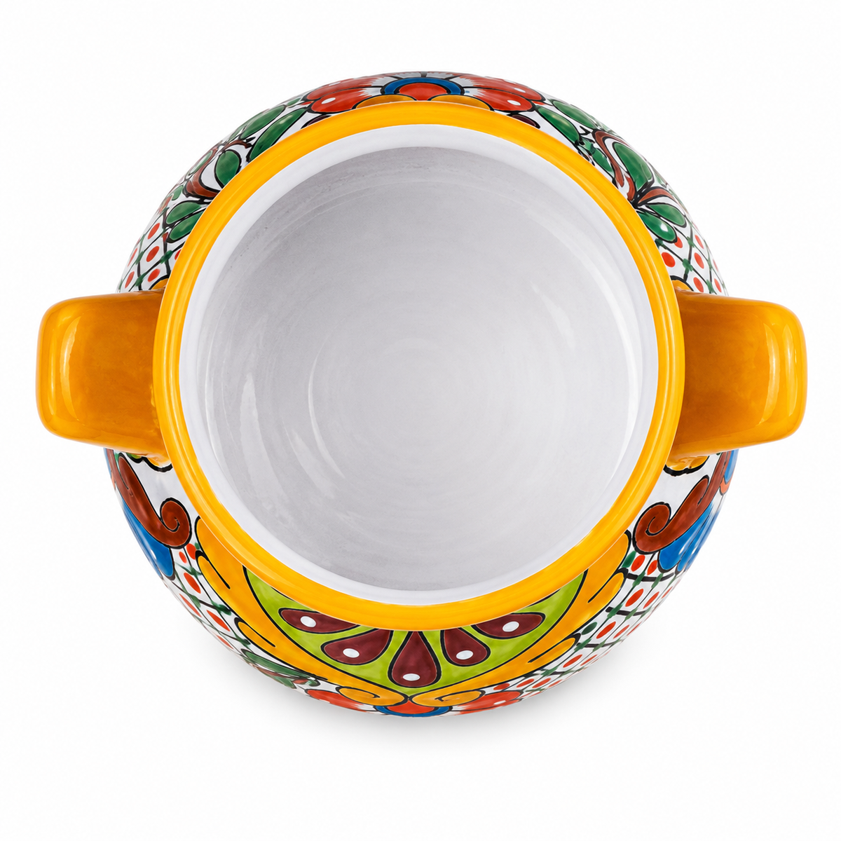 Handcrafted 32 cm Mexican Style Ceramic Planter Pot