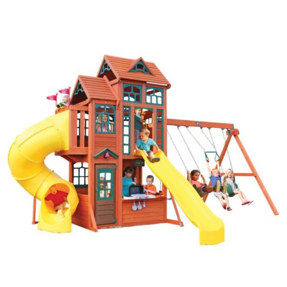 KidKraft Canyon Ridge Wooden Swing Set