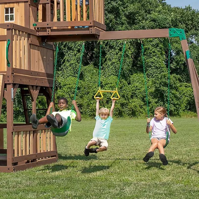 Backyard Discovery Skyfort II Cedar Swing Set
