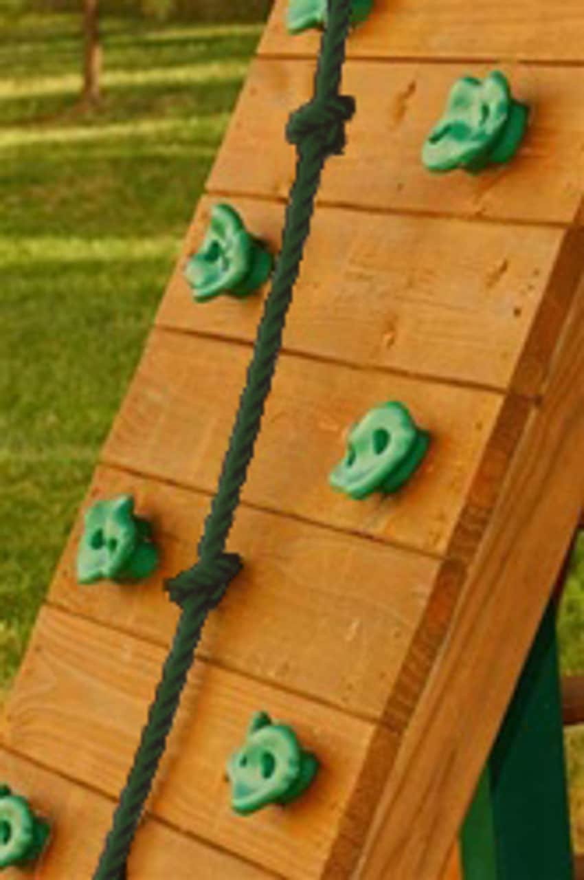 Gorilla Playsets Savannah II Wooden Swing Set with Slides and Clatter Bridge