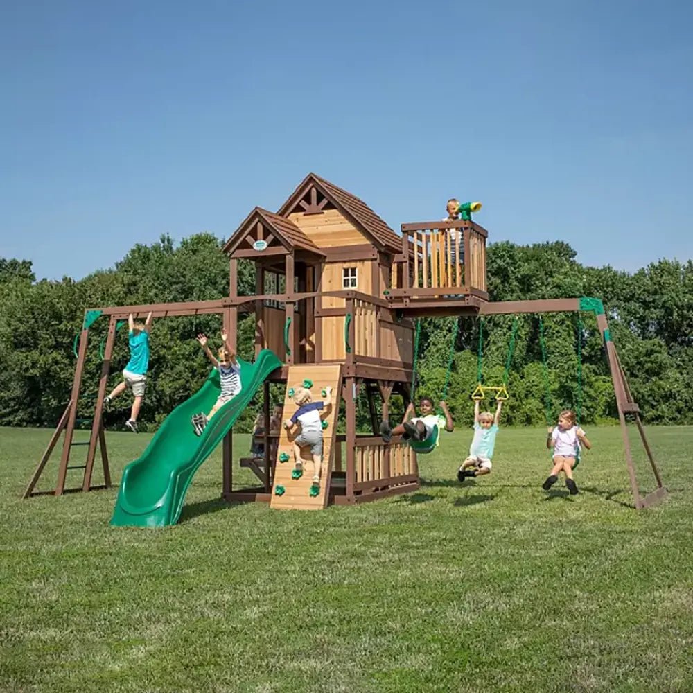 Backyard Discovery Skyfort II Cedar Swing Set