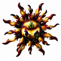 60 x 60 cm Southwestern Metal Sun Wall Decor