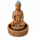 61 x 41 cm Clay Buddha Outdoor Water Fountain Statue